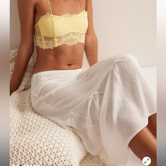 NEW Free People Intimately Sweet On You Bias Half Slip - Clean Ivory XS - Picture 4 of 10